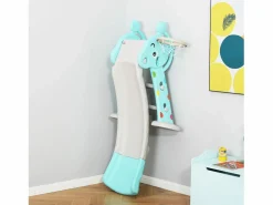 Tobogán infantil azul, gris 147x82x85,5 cm^Homcom Discount