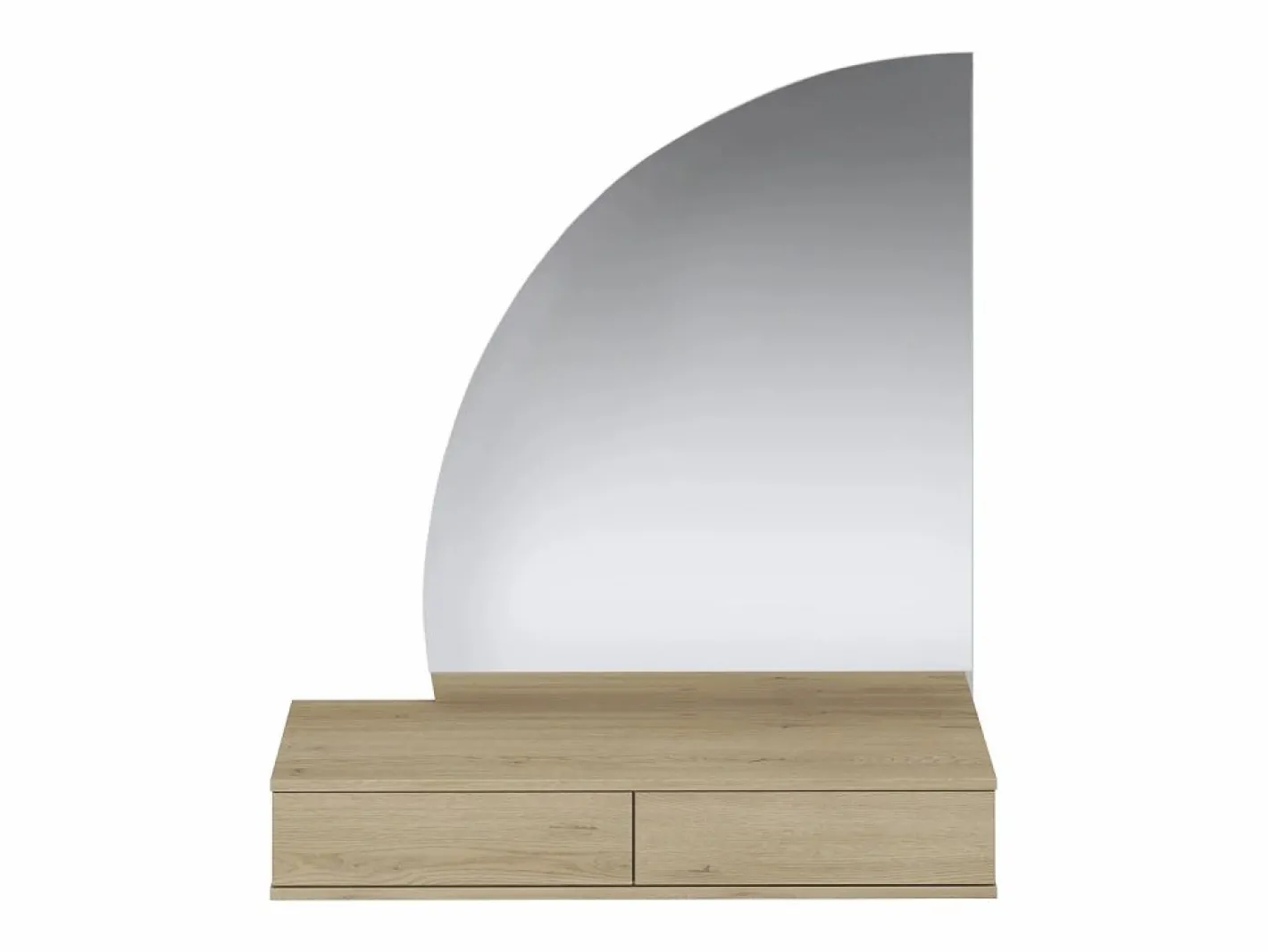 Tocador colgante con espejo LED 2 cajones - JINEZA^Vente-unique Outlet