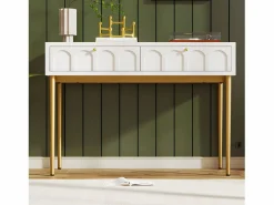 ModernLuxe Tocador|Tocador con 2 cajones - de aglomerado - Blanco