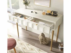 ModernLuxe Tocador|Tocador con 2 cajones - de aglomerado - Blanco