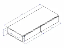 SELSEY Tocador|Tocador con escritorio y 2 cajones -120 cm -greige -BEMMI