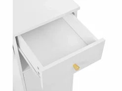 Tocador con espejo - con taburete - con iluminación LED ajustable - 2 puertas y 3 cajones -^ModernLuxe Best