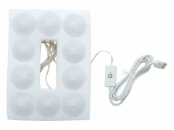 Tocador con espejo mesa de maquillaje con luz LED + taburete de madera^ML-DESIGN Hot