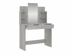 Tocador|Tocador con espejo color Sonoma 96x39x142 cm ES878812