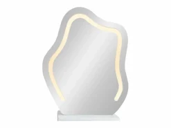 ModernLuxe Tocador|Tocador con espejo e iluminación LED - 2 cajones y mueble extraíble - (taburete no incluido)