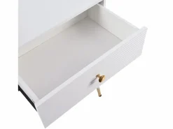 ModernLuxe Tocador|Tocador con espejo 100x40x78cm - con iluminación LED - con 5 cajones - computadora de escritorio portátil - (sin taburete)