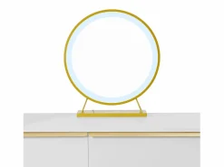 ModernLuxe Tocador|Tocador con iluminación LED 100 x 41,5 x 102 cm - con 6 cajones - tablero extensible -
