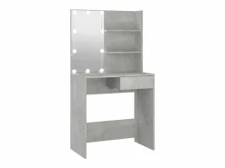 Tocador con LED color hormigón 74,5x40x141 cm ES775640 Gris Sale