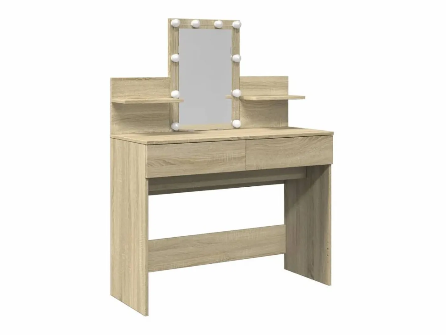 Tocador|Tocador con LED color roble Sonoma 100x40x130 cm ES516143
