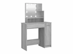 Tocador con LED sonoma 86,5x35x136 cm^vidaxl