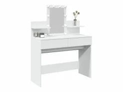 Tocador con luces LED 100x40x130 cm ES841890^ Discount