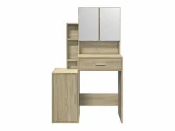 Tocador con mueble roble Sonoma 80x35x132 cm ES736550^ New