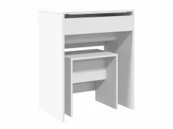 vidaxl Tocador con taburete 60x40x113,5 cm Blanco Sale