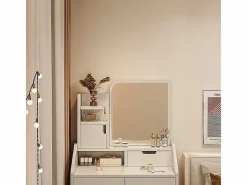 Tocador cosmético con espejo para maquillaje grande estilo escandinavo^ Best