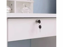 Tocador de maquillaje con espejo de corazón taburete dormitorio Clara^LLB Online
