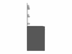 Tocador de maquillaje con luces LED MDF 110x55x145 cm ES286374 Gris Discount