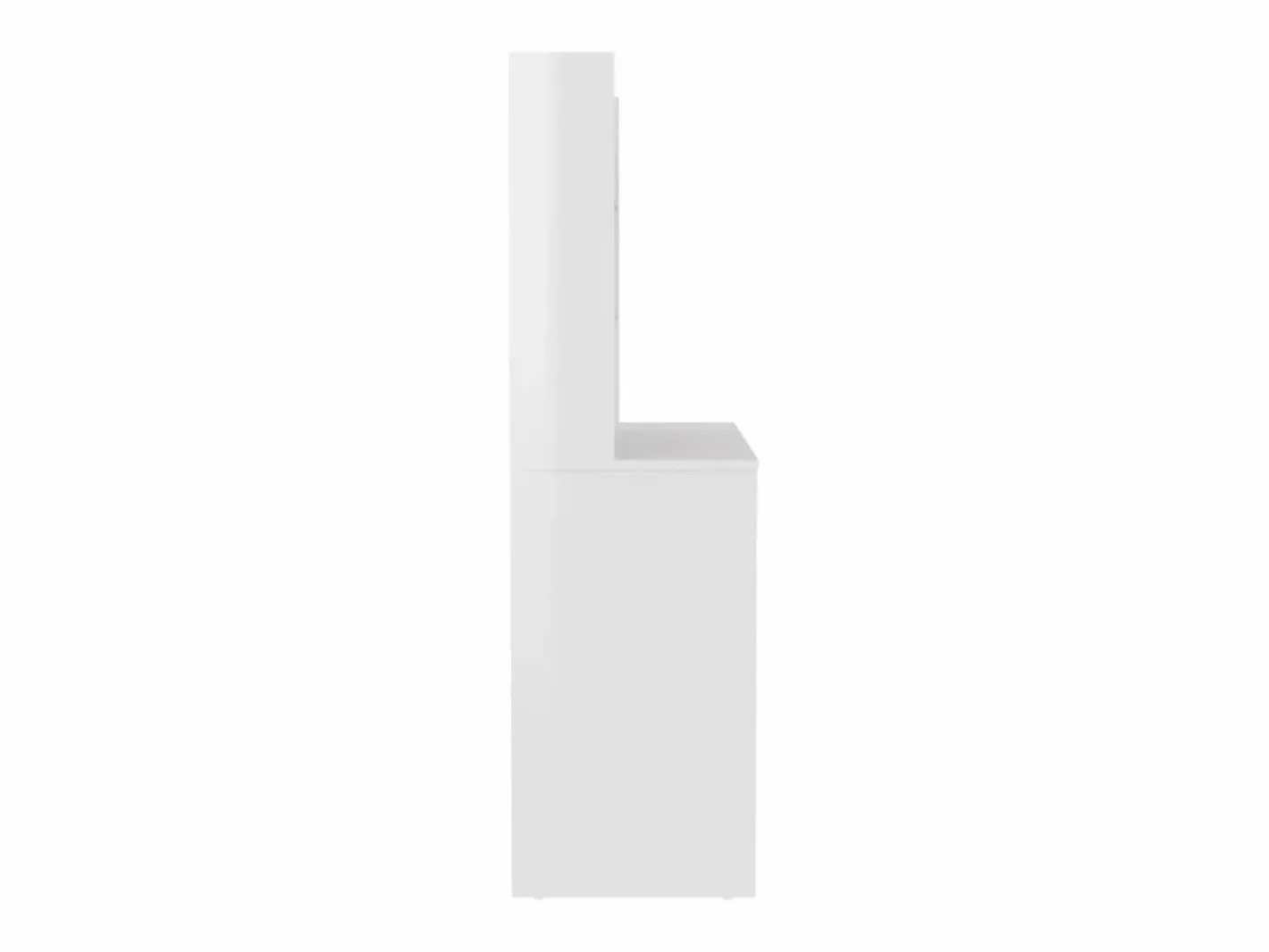vidaxl Tocador|Tocador de maquillaje luces LED MDF brillo 100x40x135 cm