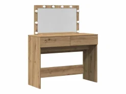 Tocador de roble artesanal 100 x 40 x 120 cm Madera de ingeniería Marru00f3n Hot