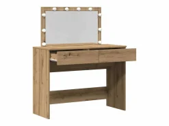 Tocador de roble artesanal 100 x 40 x 120 cm Madera de ingeniería Marru00f3n Hot