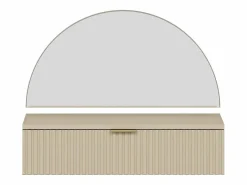 Tocador flotante con espejo y LEDs y 1 cajón en - FRALYN de Pascal Morabito^Vente-unique Clearance