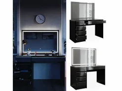 Vicco Tocador /oro 120x55x75 sherry Negro