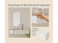 MB Muebles Bonitos Tocador|Tocador para Dormitorio en 80x42x97cm Velia