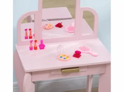 Homcom Muebles Niño|Tocador para niños 52x32x85 cm