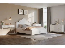 ModernLuxe Tocador|Tocador 100x40x76 cm - con 2 cajones - patas de metal - (sin espejo)