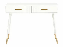 ModernLuxe Tocador|Tocador 100x40x76 cm - con 2 cajones - patas de metal - (sin espejo)