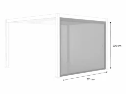 Sweeek Cenador Y Quiosco|Toldo de 4m para pérgola bioclimática antracita