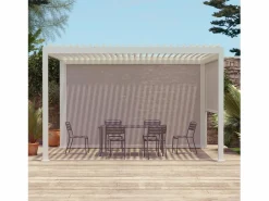 Sweeek Toldo de 4m para pérgola bioclimática Blanco Outlet
