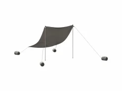 Toldo de playa con anclas de arena 214x236 cm ES334276 Gris Discount