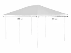 Sweeek Toldo de techo para pérgola 3x4m pardo Gris antracita Outlet