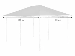 Sweeek Toldo de techo para pérgola 3x4m pardo Gris antracita Outlet