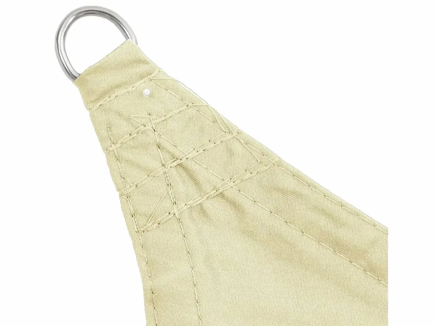 Sombrilla|Toldo de vela cuadrado tela Oxford color crema 3,6x3,6 m ES477004