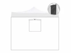 Toldo lateral impermeable de 3x2m con ventana para cenador retráctil de 3x3m^ Clearance