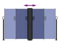 Marquesina|Toldo lateral retráctil 140x1200 cm ES828783