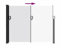 Toldo lateral retráctil 160x300 cm ES566050^ Best