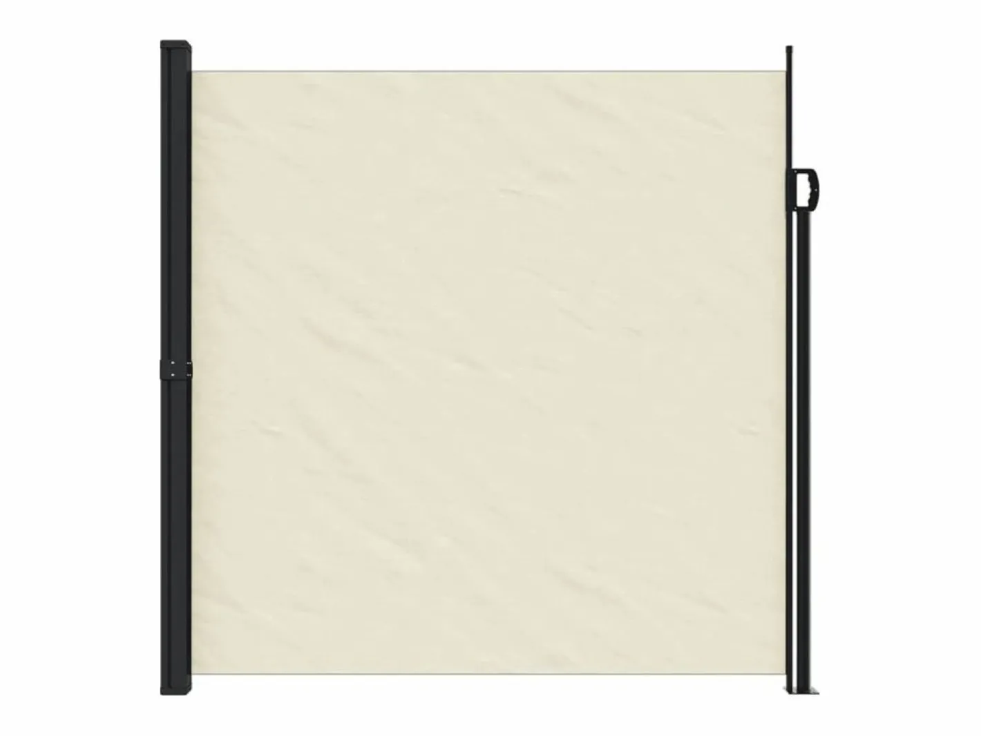 Toldo lateral retráctil 200x600 cm ES749842 Crema New