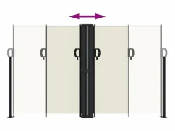 Toldo lateral retráctil 140x600 cm ES881397^ Best