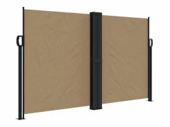 Marquesina|Toldo lateral retráctil gris taupe 140x1200 cm ES354558