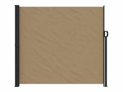 Toldo lateral retráctil gris taupe 180x600 cm ES730615 Topo New