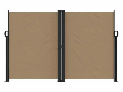Marquesina|Toldo lateral retráctil gris taupe 160x1000 cm ES917429