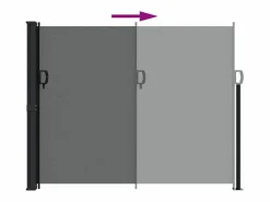 Toldo lateral retráctil 160x600 cm ES494598^ Hot