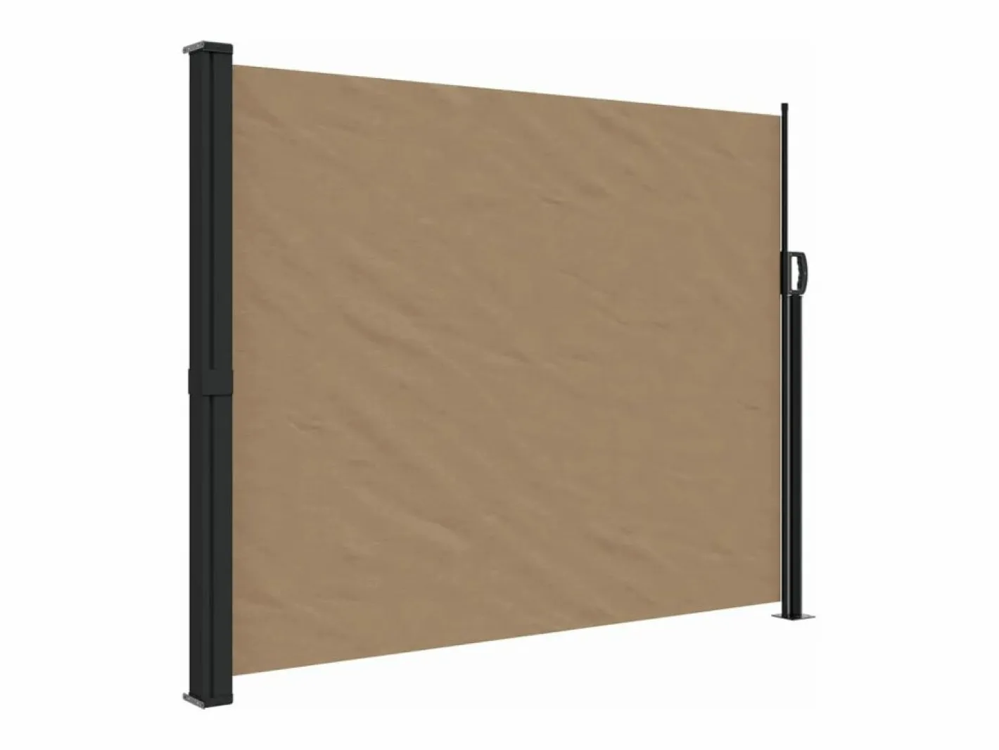 Toldo lateral retráctil gris taupe 160x300 cm ES477593^ Discount