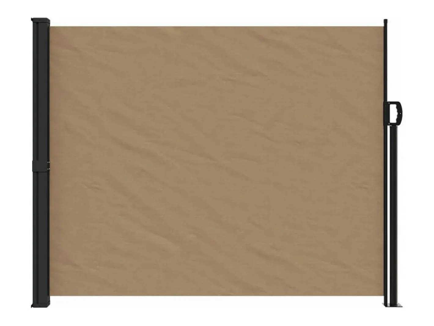 Toldo lateral retráctil gris taupe 160x300 cm ES477593^ Discount