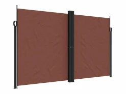Toldo lateral retráctil marrón 200x1000 cm ES692875 Marru00f3n Outlet