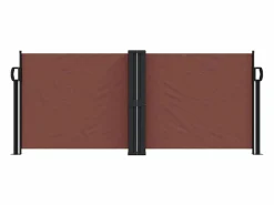 Toldo lateral retráctil marrón 100x1000 cm ES155232 Marru00f3n Discount