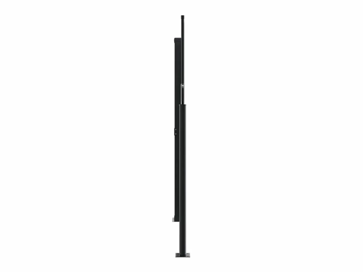 Toldo lateral retráctil marrón 160x600 cm ES838443^ New