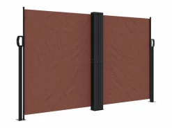 Toldo lateral retráctil marrón 140x600 cm ES293172 Marru00f3n Discount